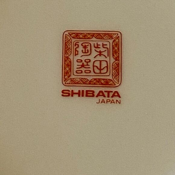 Shibata Porcelain Powder Box Marked Flowers Butterfly Floral Flower - Picture 7 of 9